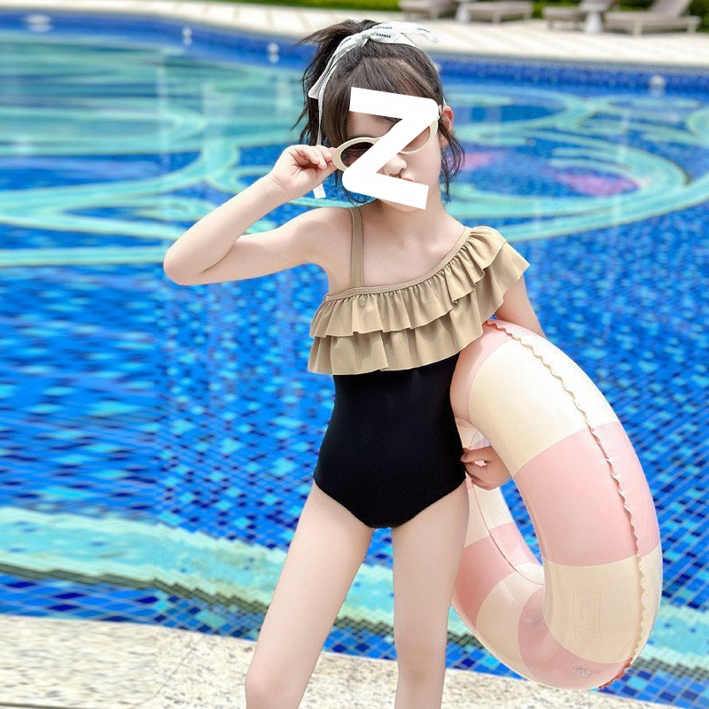女童泳衣2025新款洋气大童夏季儿童女孩高级感专业游泳衣连体泳装