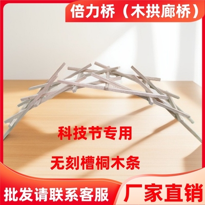 倍力桥diy手工自制简易桥梁模型