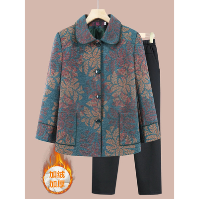 中老年人女装秋装妈妈春秋外套60岁70老太太秋冬新款老人奶奶衣服
