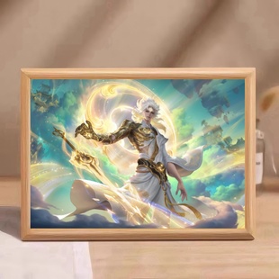 王者荣耀李白碎月剑心无双皮肤相框摆件客厅卧室桌面摆台装饰礼物