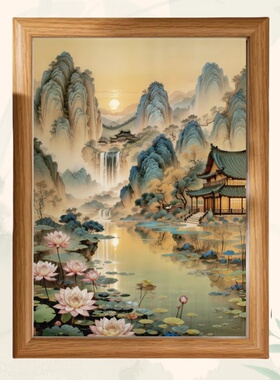 仙家堂口仙堂背景风水画