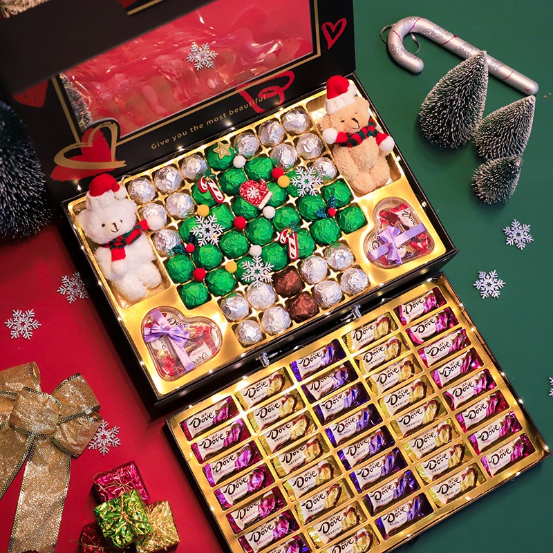 圣诞节德芙牛奶巧克力礼盒