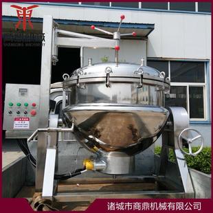电蒸汽加热夹层锅 夹层锅商用 不锈钢搅拌锅生产厂家