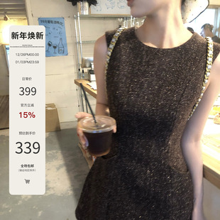 20羊毛收腰毛呢气质连衣裙无袖 索恩维克庄园 小香背心裙 Mash Mas