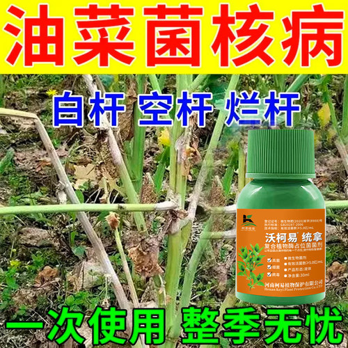 油菜专用药油菜病全治烂根黄叶菌核病软腐病霜霉灰霉微生物菌剂