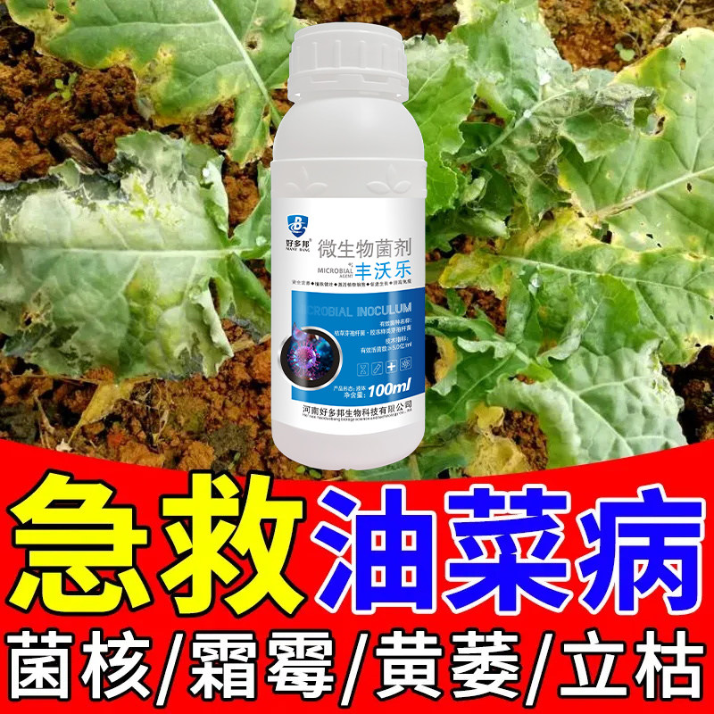 油菜专用杀菌剂油菜病全治霜霉病菌核白斑病炭疽病褐斑白粉病毒病