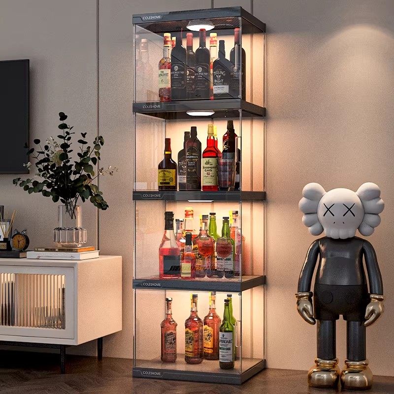 酒架置物架分层格子架桌面红酒柜展示架迷你家用靠墙商用小型酒柜,住宅家具,酒架,淘宝优惠券,粉丝福利购,淘宝优惠卷