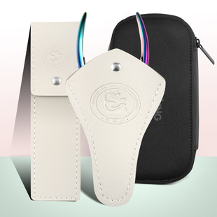 专业美甲工具死皮剪皮套PU皮质甘皮剪保护布袋钢推盒子收纳工具装