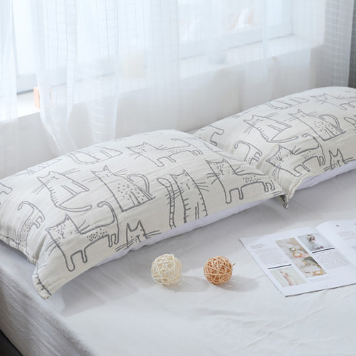 御品枕巾A类全棉纯棉猫咪