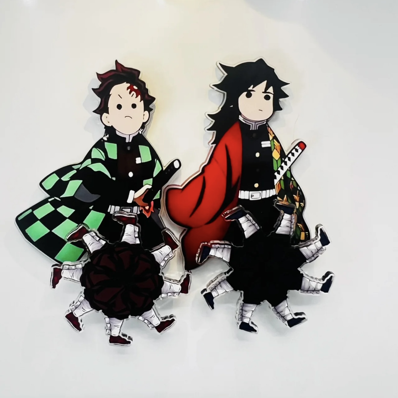 新款鬼灭之刃旋转冰箱贴炭治郎富冈义勇ins可爱高颜值装饰送朋友