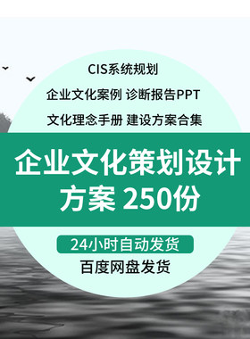 企业文化策划设计建设方案企业形象与CIS战略规划手册案例