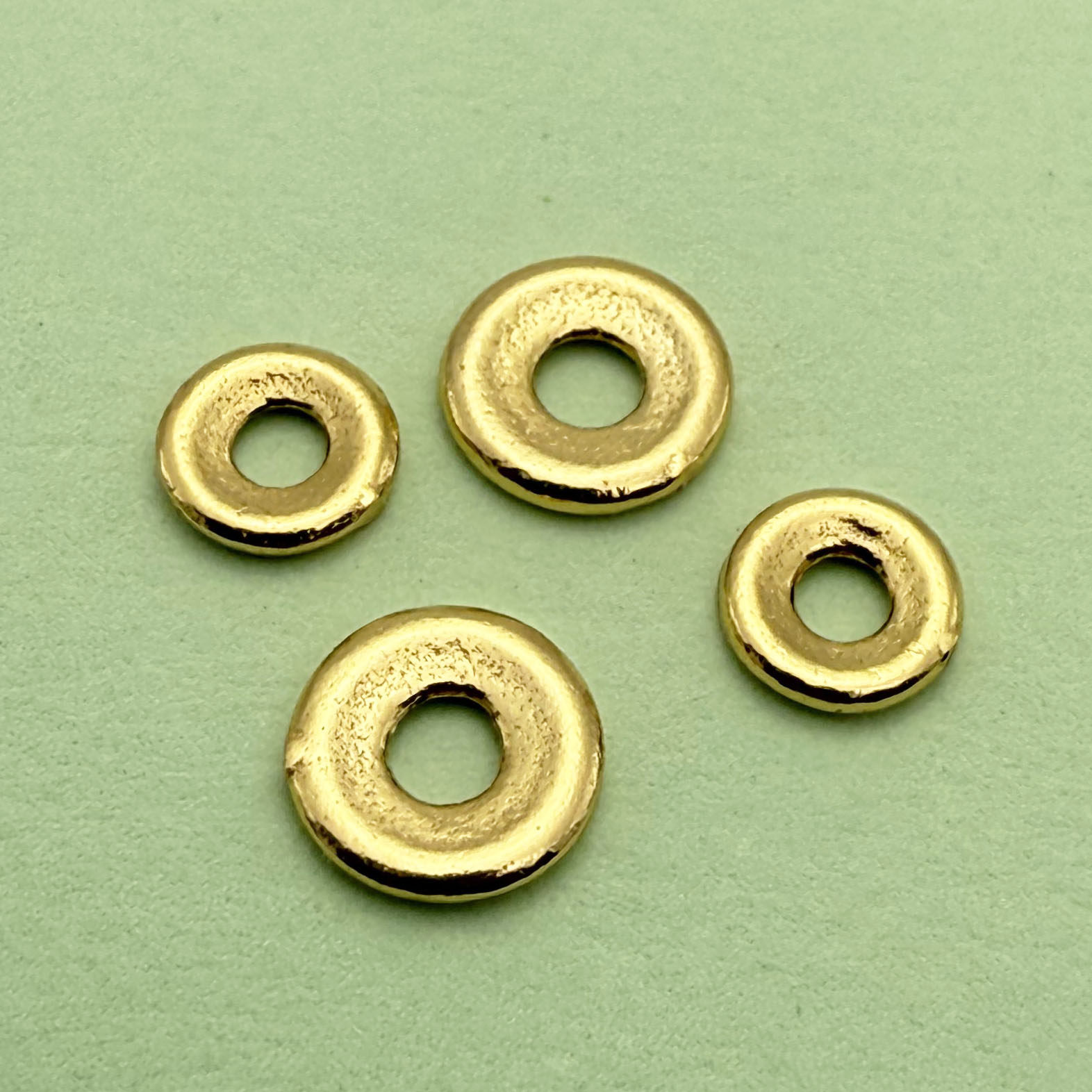 S925纯银圆片隔片垫片飞碟圆片手工DIY圆环手链项链文玩隔珠配件