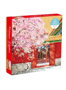 500片异形拼图益智男女孩玩具成人版减压高难度故宫的猫春夏秋冬