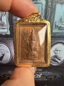 泰国泽镀金吊坠 金壳萨玛空卡 阿赞坤潘2530邮票泽度金 第二贵模