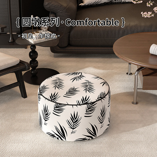 法式蒲团坐墩家用客厅民宿酒店休闲懒人沙发软包坐垫墩子可拆洗
