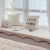 飘窗垫薄款 四季 通用定制窗台垫下垂护沿阳台坐垫透气防滑飘窗改造