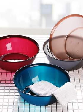 transparent thick plastic washbasin sink bowl fruit bowl inf