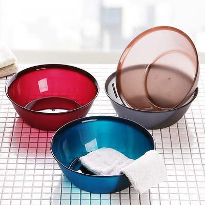 transparent thick plastic washbasin sink bowl fruit bowl inf