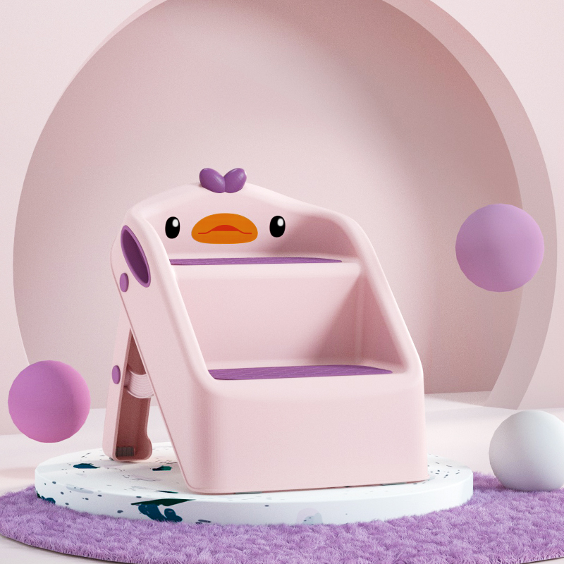 儿童垫脚凳洗手台阶宝宝洗脸踩脚凳洗漱脚踏小板凳防滑折叠阶梯凳