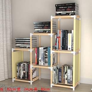 书架落地多层宿舍床头简易书柜卧室收纳架储物神器厨房实木置物架