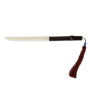 银锦牌复古红木紫竹梅鹿竹宣纸牛骨裁纸刀文房四宝工艺品包邮