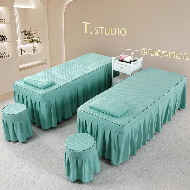 美容床罩单件夹棉美容院专用按摩推拿洗头洗脸吧纹绣床套四季通用,床上用品,床罩,淘宝优惠券,粉丝福利购,淘宝优惠卷