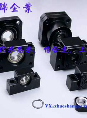 标准滚珠丝杆固定侧/支撑侧 TSPB SPBF 10 12 15 20 25全新