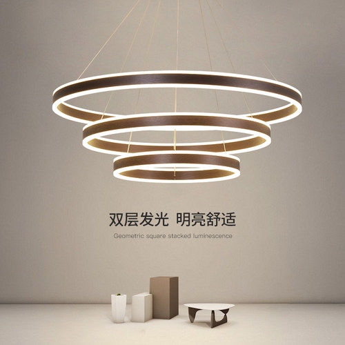 北欧现代ledled创意吊灯客厅个性简约吧台餐厅吊灯吊灯圆形大气