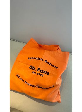 ofr paris桔色橙色单肩帆布包ins博主休闲包购物袋薄款布袋子