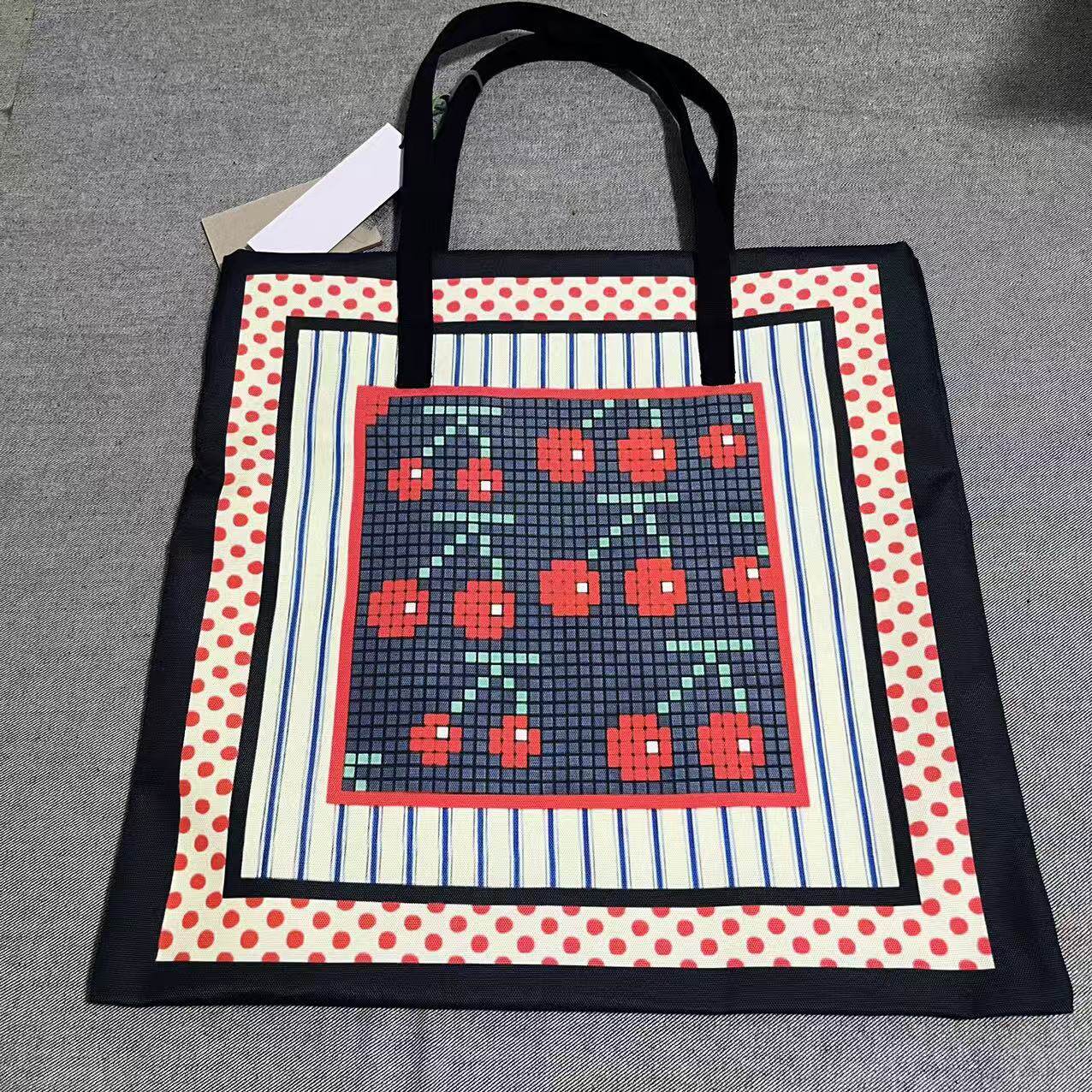 外贸跨境方形款帆布包休闲购物袋手提袋tote bag托特包单肩包