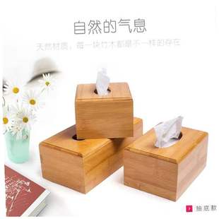 table napkin holder sanitary paper storage tissue box bamboo