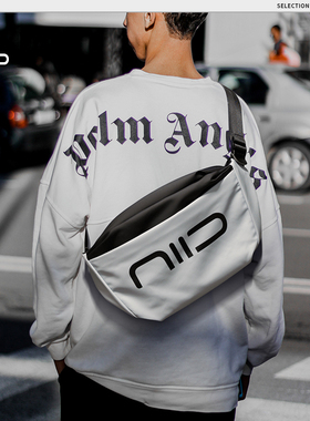 NIID STATEMENT斜挎包男潮牌运动大容量挎包休闲胸包单肩包包男S4