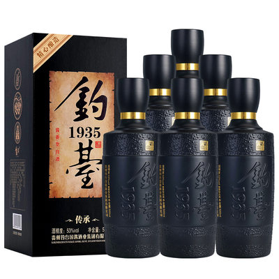 贵州钓台1935传承酱香型白酒整箱53度500ml*6瓶礼盒装送礼酒水