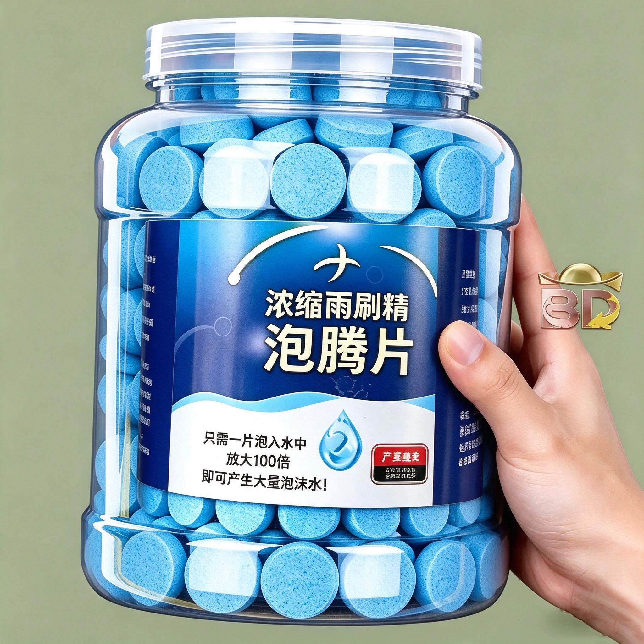 浓缩雨刷精泡腾片高效清洁车窗超浓缩固体雨刷精玻璃油膜去除