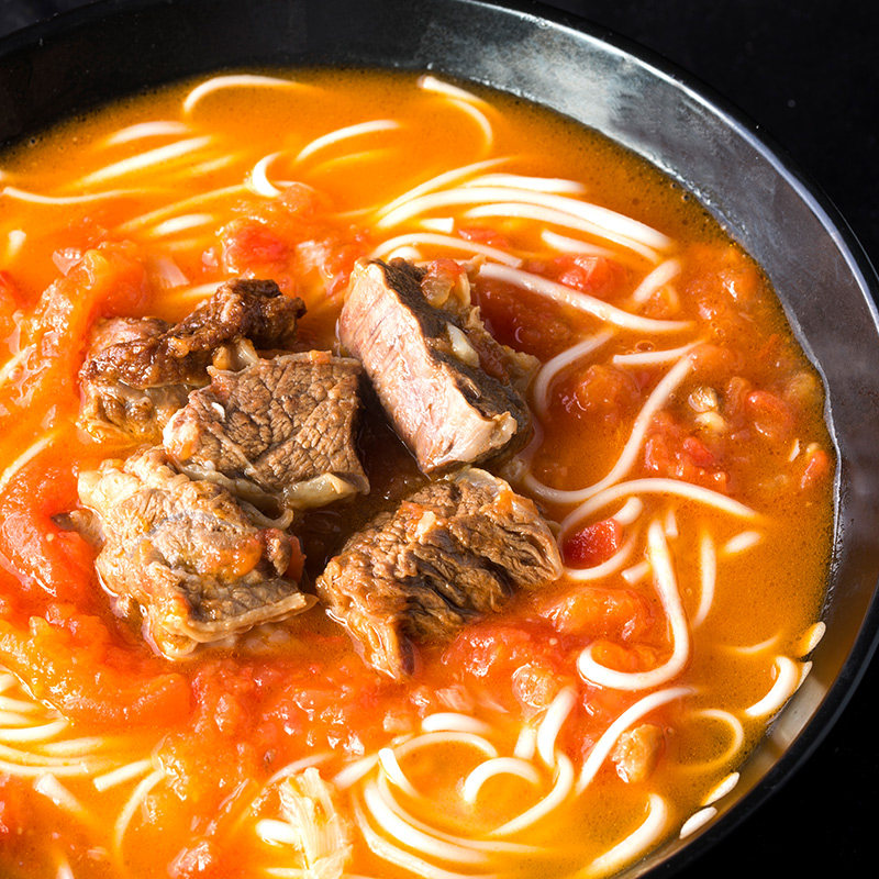 寇大香川味原汤番茄牛腩面方便非油炸网红懒人面条挂面