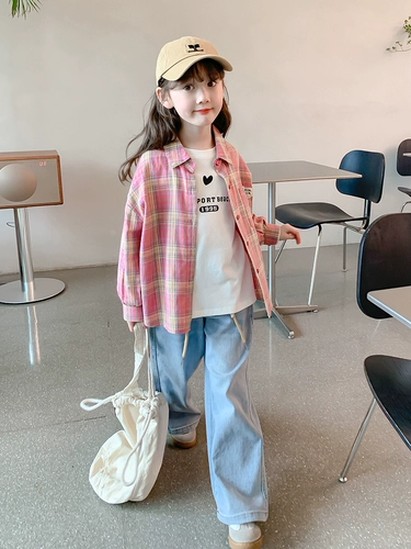 Рубашка, детская тонкая куртка, осенняя