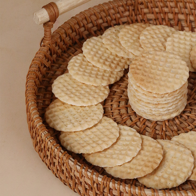 犀角杯装饰舒芙蕾蛋糕冰淇淋用的脆皮华夫小圆饼脆饼薄饼片半成品