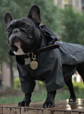 宠物狗狗冲锋衣法斗比熊网红秋冬新款法斗小型犬防风衣服外套
