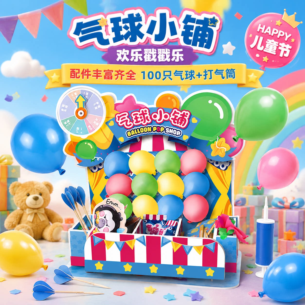 儿童生日礼物迷你扎气球过家家