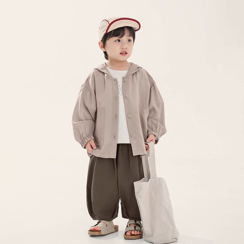 畅果服饰男童外套夏季新款儿童轻薄连帽防晒衣中小童空调服上衣