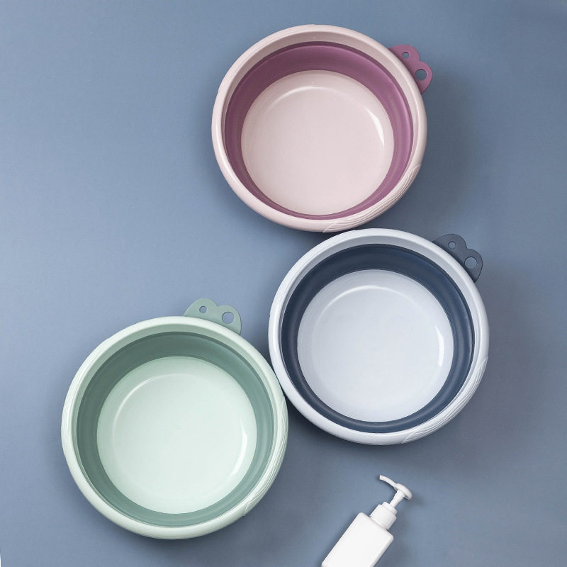 式塑料折叠盆大号旅行家用折叠洗脸盆学生宿舍用洗衣婴儿脸盆