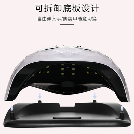 Y21美甲灯248W速干UV智能红外智能感应60颗LED烤甲油胶光疗机