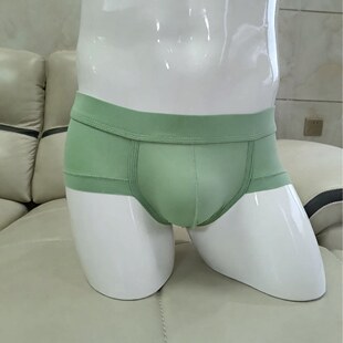 青年短裤 男士 低腰性感运动透气个性 平角裤 衩潮流冰丝速干平脚 内裤