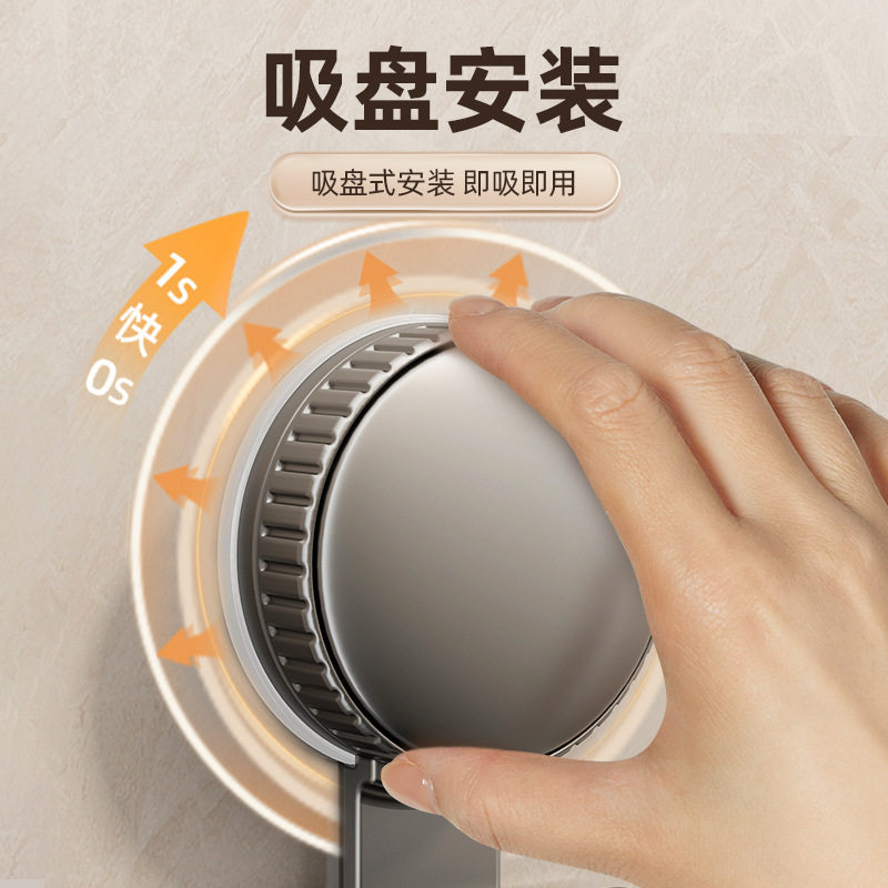 吸盘牙刷置物架卫生间免打孔漱口杯电动牙刷情侣壁挂式牙膏挂架子