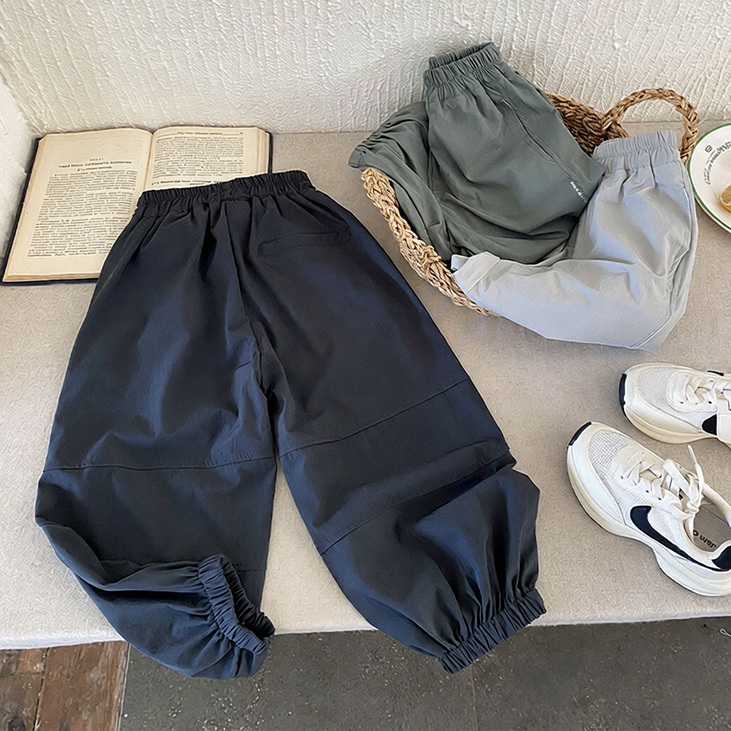 男童防蚊裤儿童裤子夏季薄款透气运动裤小男孩宽松速干休闲长裤潮