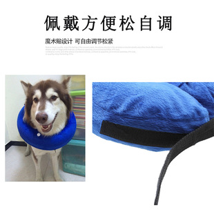 新伊丽莎白圈宠物充气狗围脖狗狗防咬防舔圈 宠物头套罩网红街拍