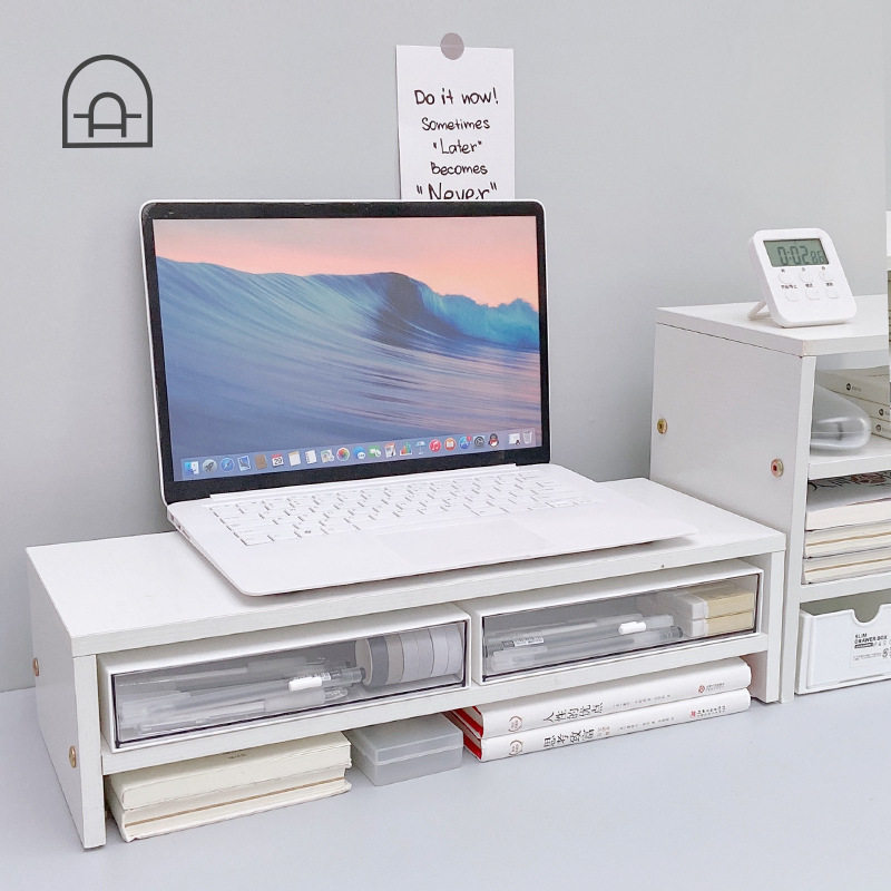 桌面笔记本电脑增高架宿舍好物办公室台式显示器书桌上置物架收纳