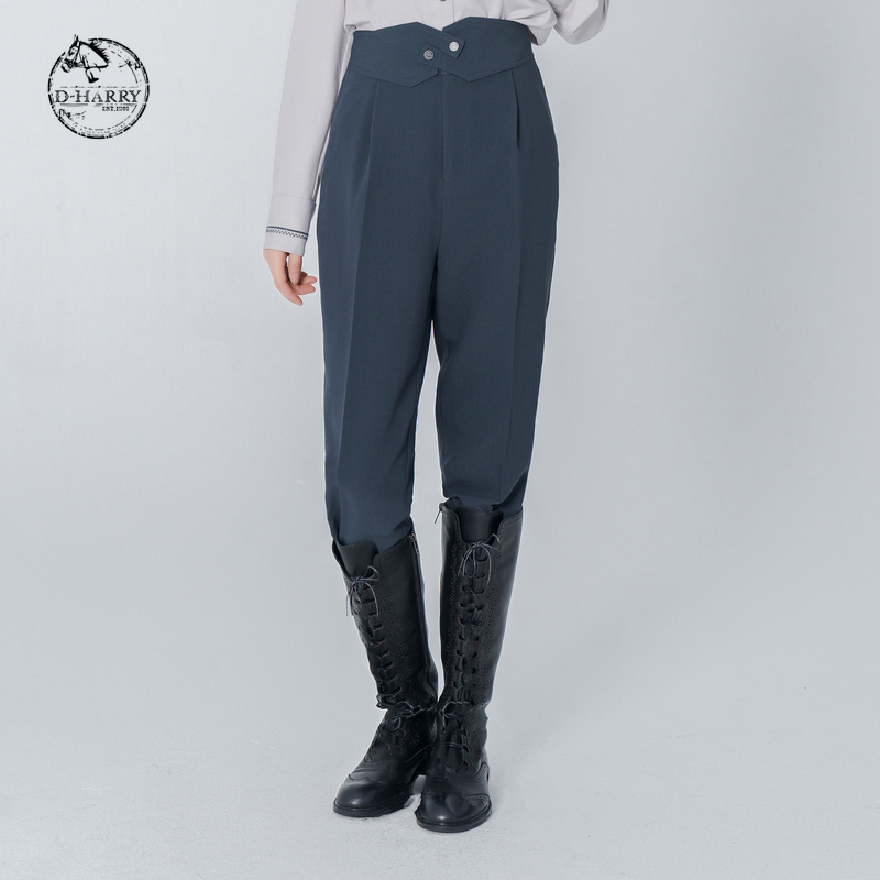 D-HARRY/迪哈利早秋海蓝西裤休闲长裤九分裤子DH223L95300D