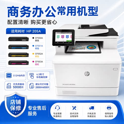 彩色激光自动双面A4479fdw复印