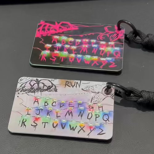 【成品已焊接编程】怪奇物语周边发光车挂创意包包挂件亮灯钥匙扣